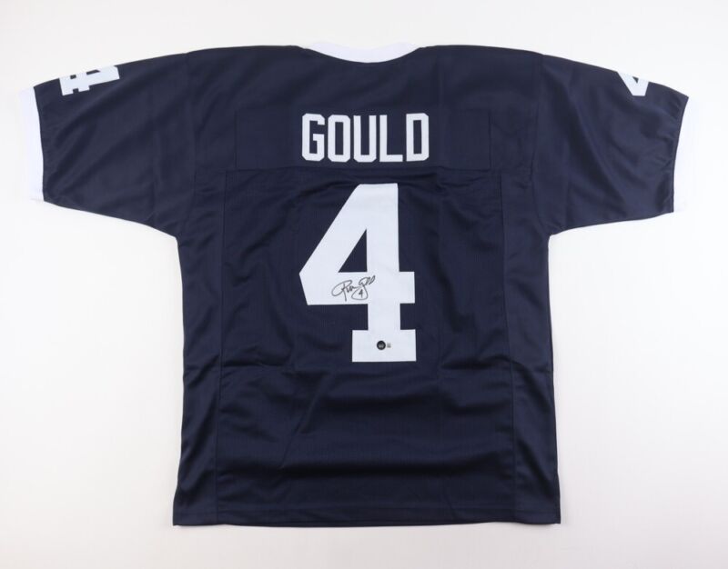 ROBBIE GOULD SIGNED AUTOGRAPHED PENN STATE NITTANY LIONS CUSTOM JERSEY PSA COA