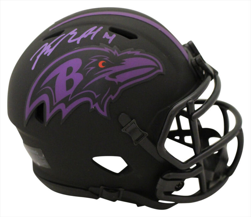 Kyle Hamilton Signed Baltimore Ravens Eclipse Speed Mini Helmet JSA 38918