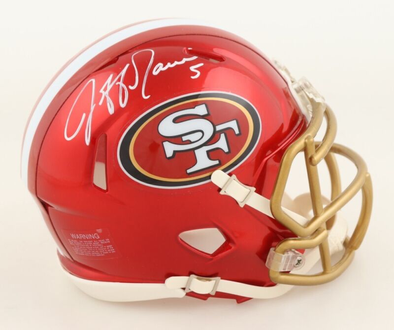 JEFF GARCIA AUTOGRAPHED SAN FRANCISCO 49ERS FLASH MINI HELMET PSA COA