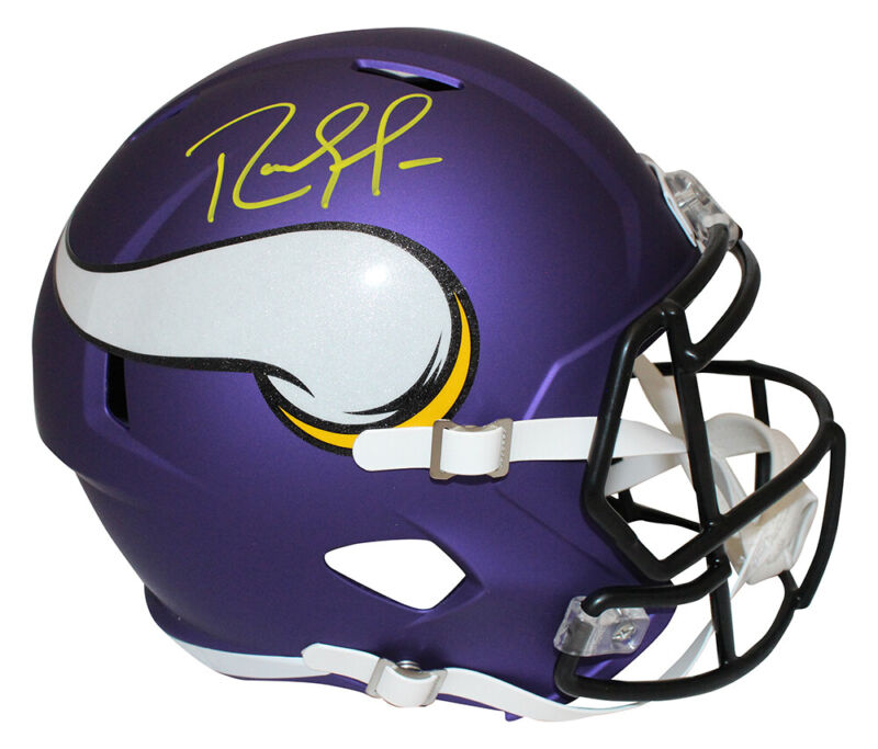 Randy Moss Autogrpahed Minnesota Vikings F/S Speed Helmet BAS 40229