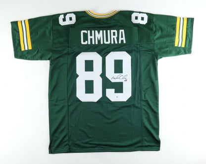 MARK CHMURA SIGNED AUTOGRAPHED GREEN BAY PACKERS CUSTOM JERSEY BECKETT COA