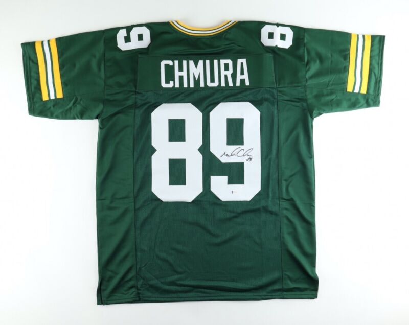 MARK CHMURA SIGNED AUTOGRAPHED GREEN BAY PACKERS CUSTOM JERSEY BECKETT COA