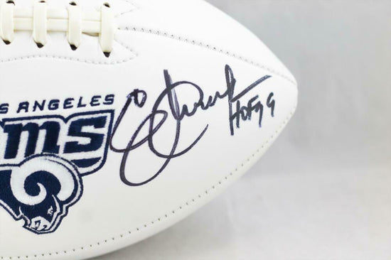 Eric Dickerson / Marshall Faulk Los Angeles Rams Signed Rams Logo Foot —  Ultimate Autographs