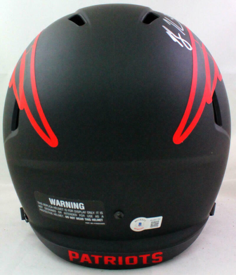 Rodney Harrison New England Patriots Autographed NE Patriots Eclipse F/S Helmet- (BAS COA)