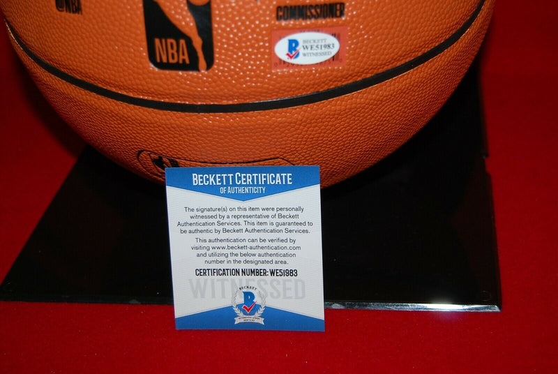 ELGIN BAYLOR Los Angeles Lakers signed Basketball HOF 77 ROY 59 11X AS BAS COA