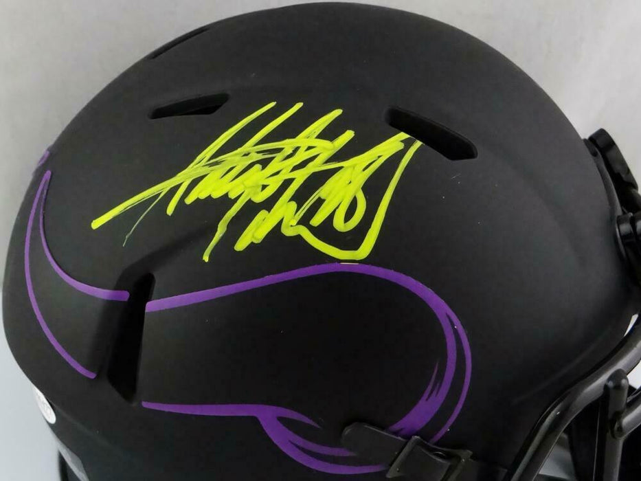 Adrian Peterson Minnesota Vikings Signed Eclipse Mini Helmet (BAS COA), , 