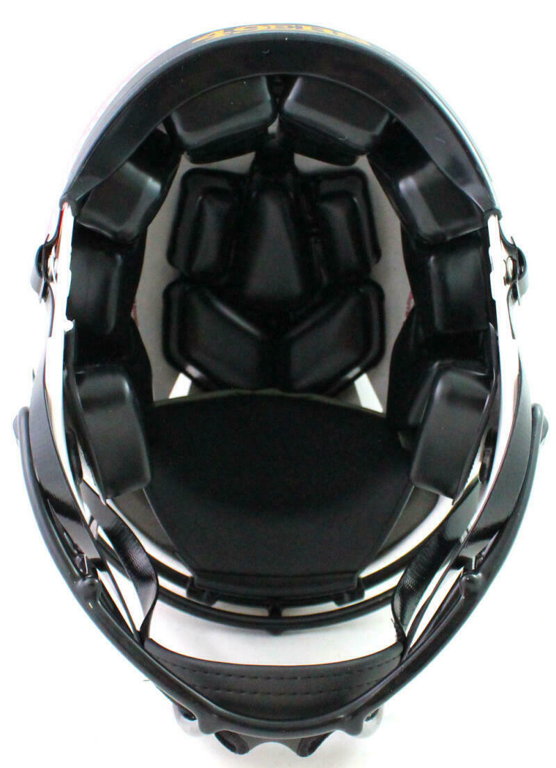 Patrick Willis San Francisco 49ers Signed 49ers Lunar Authentic Full-sized Helmet with 3 Insc *Gold (BAS COA)