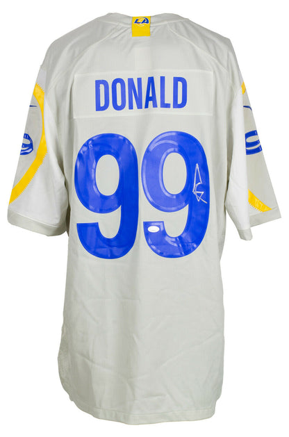 Aaron Donald Los Angeles Rams Signed Cream Nike Game Football Jersey JSA COA (St. Louis), , 