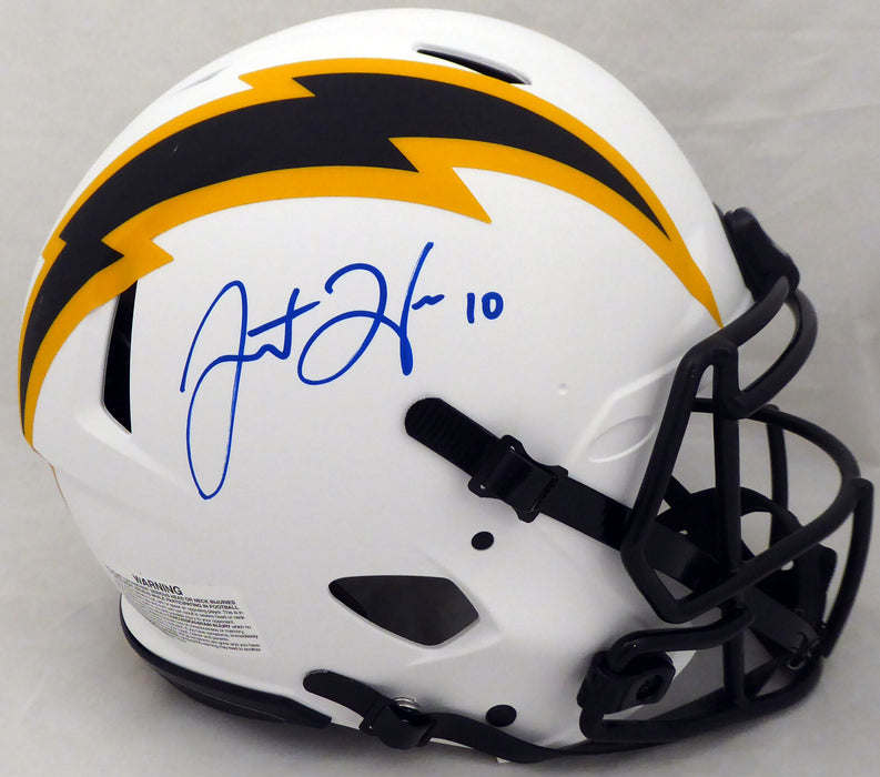 Justin Herbert San Diego Chargers Signed Lunar Eclipse Helmet (BAS COA)