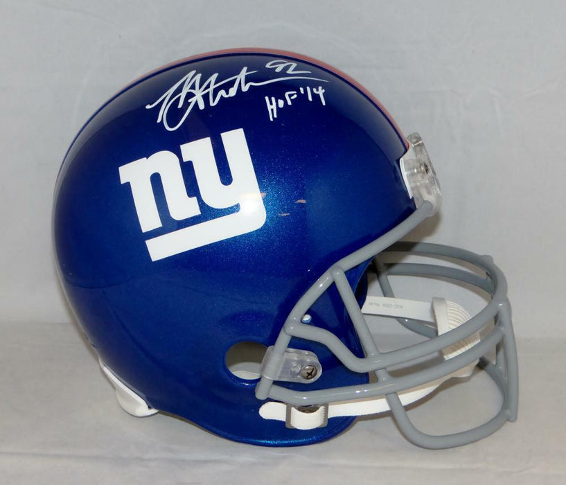 Michael Strahan *W New York Giants Signed F/S Helmet W/ HOF (JSA COA)