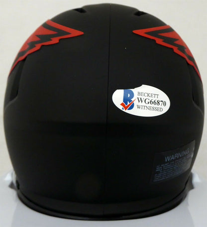 DEANDRE HOPKINS ARIZONA CARDINALS SIGNED ECLIPSE BLACK MINI HELMET (BAS COA)