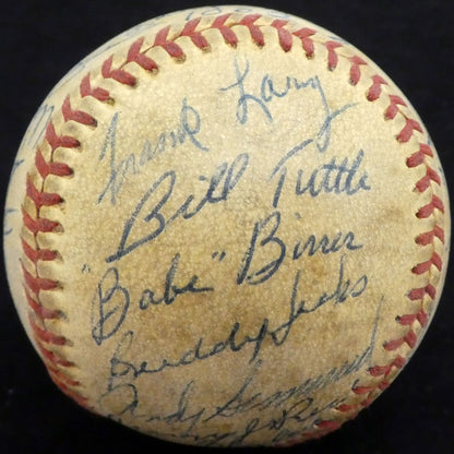 1956 Spring Training Autographed Baseball 33 Sigs Al Kaline Schoendienst A52659, , 