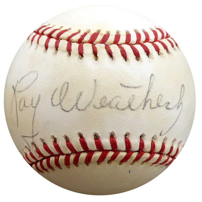 Roy Weatherly New York Yankees Signed Yankees NL Baseball F27803 (BAS COA)