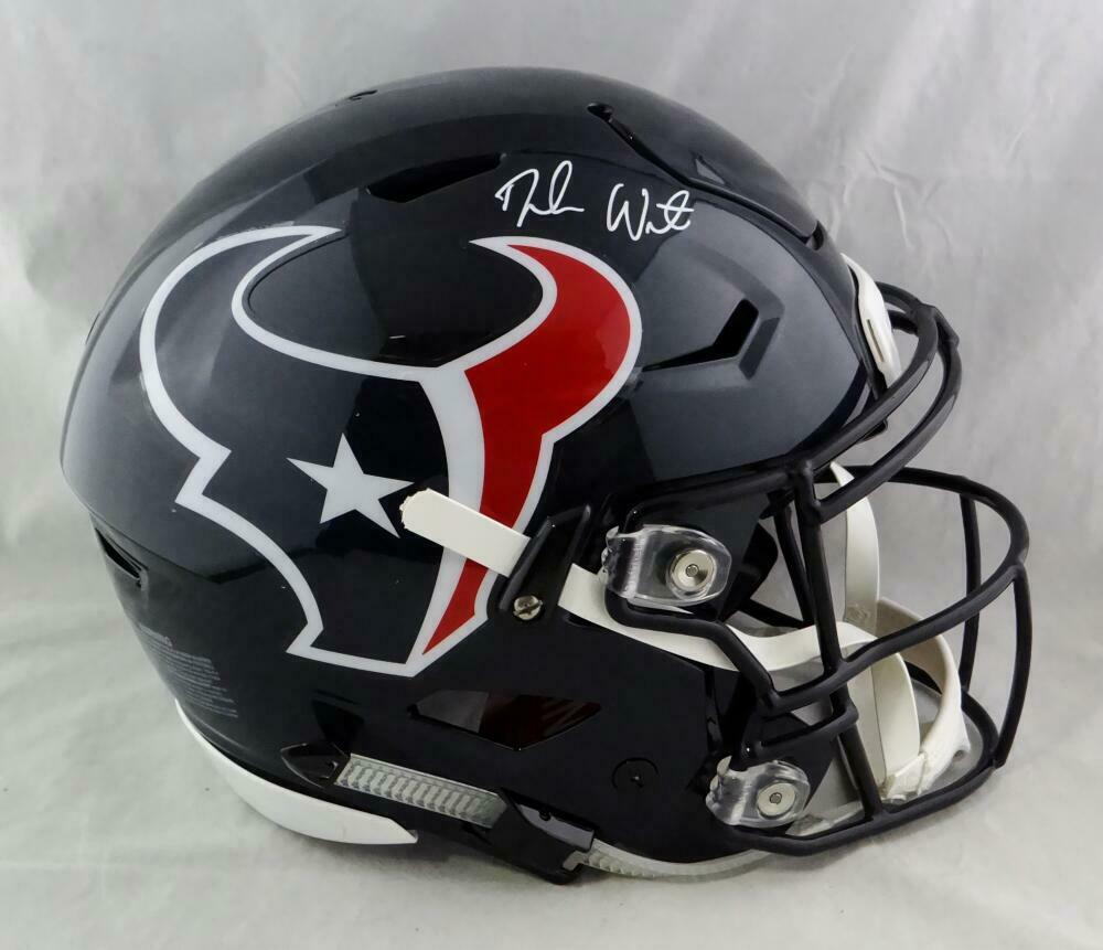 JJ Watt Houston Texans Signed Autograph Full Size Helmet JSA Certified