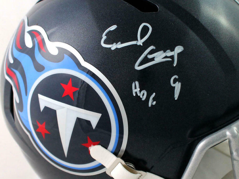 Earl Campbell Tennessee Titans Signed Full Size Speed Replica Helmet w/HOF (JSA COA)