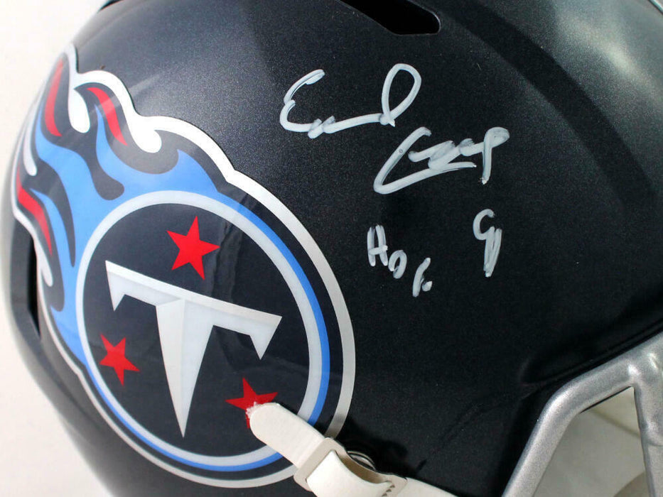 Earl Campbell Tennessee Titans Signed Full Size Speed Replica Helmet w/HOF (JSA COA)