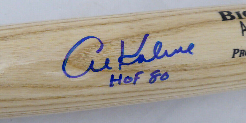 AL KALINE DETROIT TIGERS AUTOGRAPHED SIGNED BLONDE RAWLINGS BAT TIGERS "HOF 80" 139811 (PSA/DNA COA)