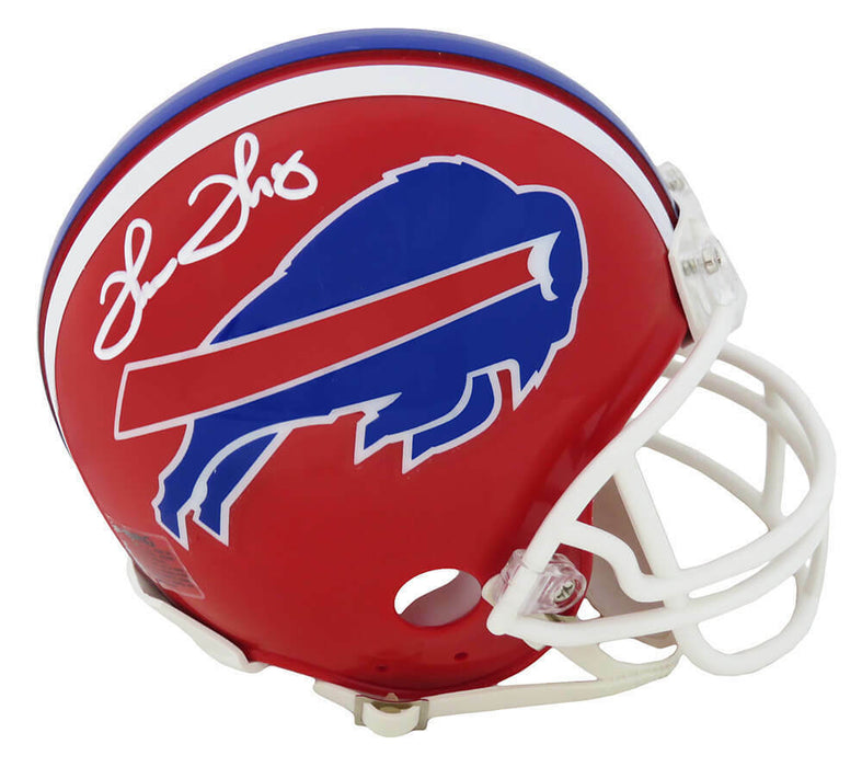 Thurman Thomas Buffalo Bills Signed Throwback Riddell Mini Helmet (SS COA)