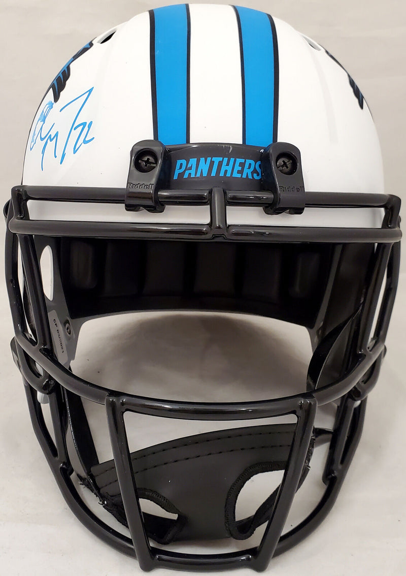 Christian McCaffrey Carolina Panthers Lunar Eclipse Full Size Helmet (BAS COA)