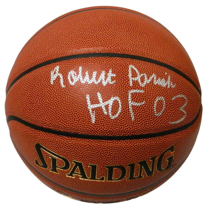 ROBERT PARISH Boston Celtics Signed Spalding NBA I/O Basketball w/HOF'03 (SS COA)