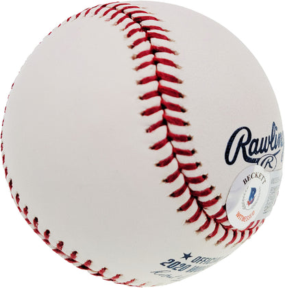 Walker Buehler Los Angeles Dodgers Signed 2020 WS Baseball Dodgers Smudged BAS COA (Brooklyn)