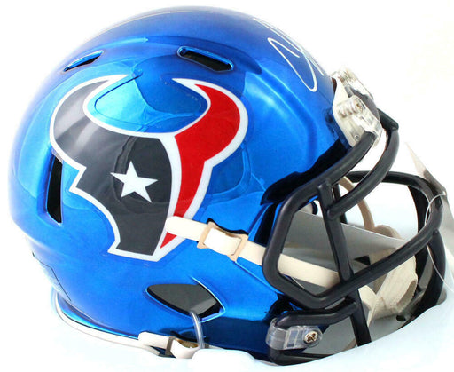 : Earl Campbell Signed Houston Texans Chrome Mini Helmet