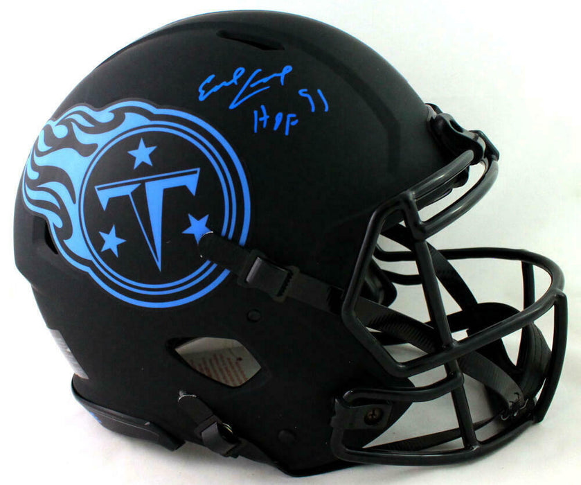Earl Campbell Tennessee Titans Signed Titans Full-sized Eclipse Authentic Helmet with HOF (BAS COA)
