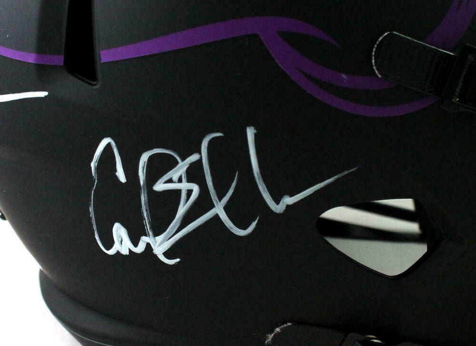 Purple People Eaters Minnesota Vikings Signed Vikings Full-sized Eclipse Speed Helmet (BAS COA)