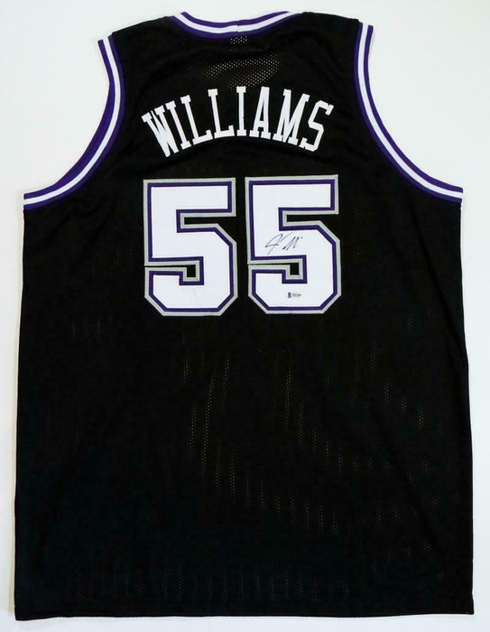 Jason Williams Sacramento Kings Autographed Black Jersey- (BAS COA)