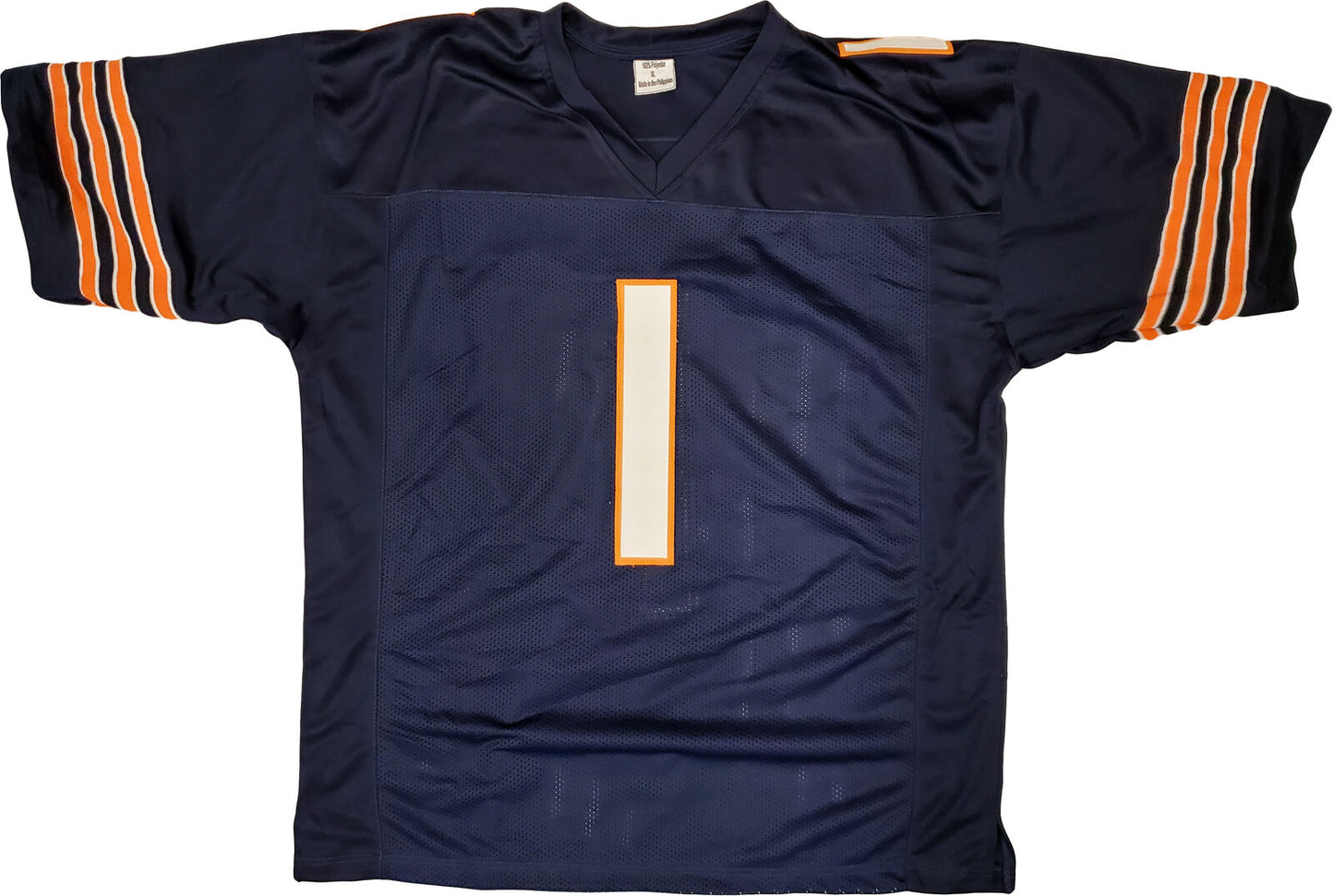 CHICAGO BEARS JUSTIN FIELDS AUTOGRAPHED BLUE JERSEY BECKETT BAS QR 195180