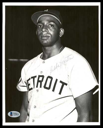 Bubba Morton Autographed Detroit Tigers 8x10 Photo Tigers Vintage Signature 55033 (BAS COA)