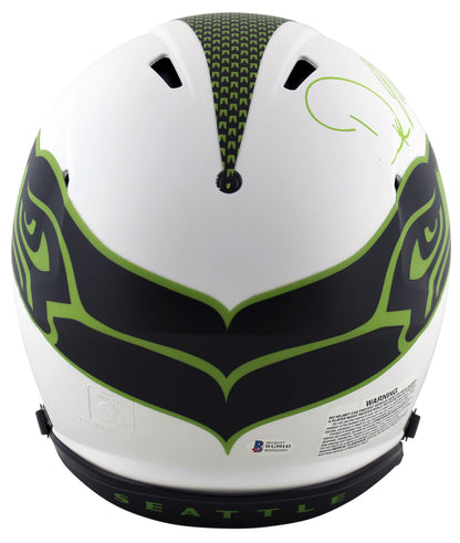 DK Metcalf Seattle Seahawks Signed Lunar Full-sized Speed Proline Helmet with "Wolverine" (BAS COA)