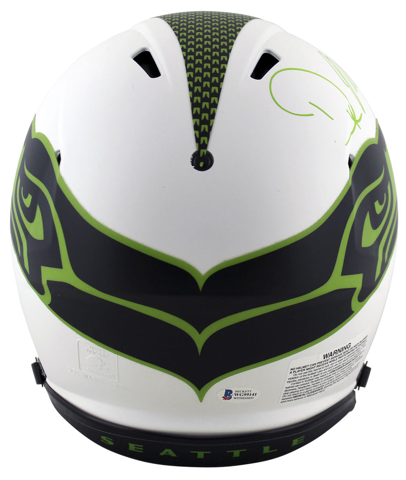 DK Metcalf Seattle Seahawks Signed Lunar Full-sized Speed Proline Helmet with "Wolverine" (BAS COA)