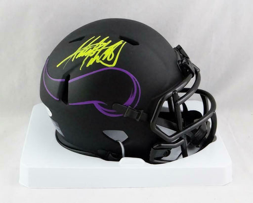 Adrian Peterson Minnesota Vikings Signed Eclipse Mini Helmet (BAS COA), , 