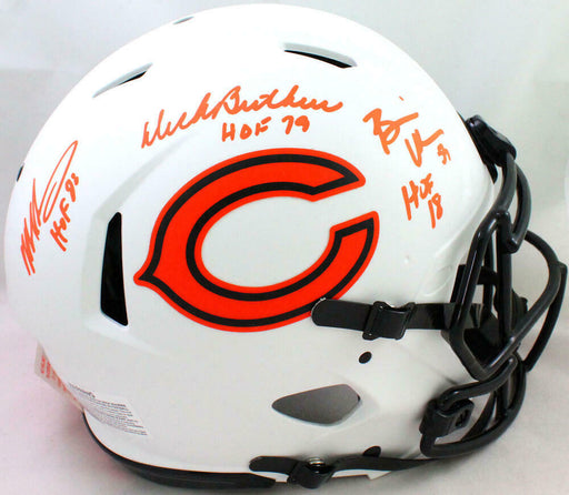 Brian Urlacher Chicago Bears Autographed Riddell Speed Replica Helmet with HOF 18 Inscription