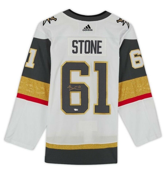 Mark Stone Las Vegas Golden Knights Signed Authentic White Jersey (FAN COA)