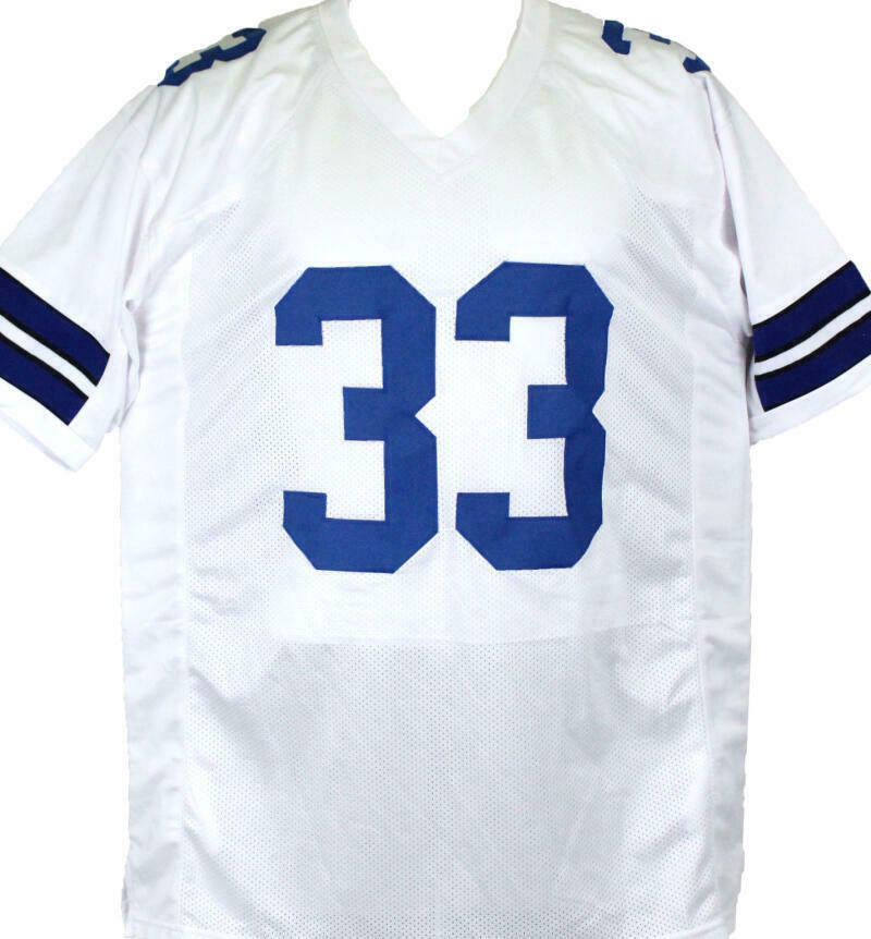 Tony Dorsett Autographed Dallas Cowboys White Pro Style Jersey w/ 5 Insc- (BAS COA)