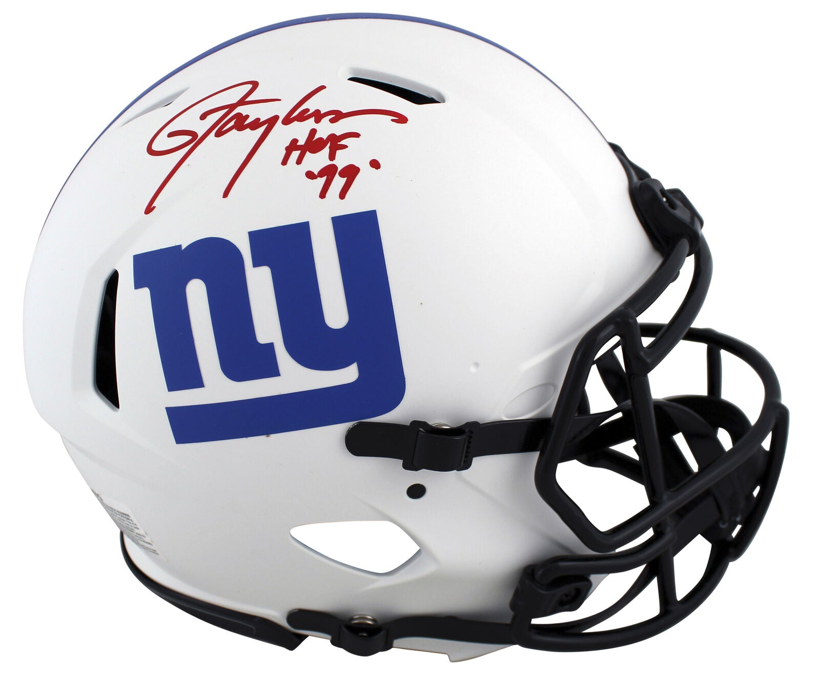 Lawrence Taylor Autographed Signed New York Giants Lunar Eclipse Riddell  Full Size Speed Replica Helmet