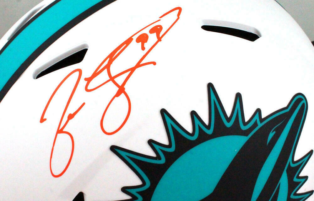 Jason Taylor Miami Dolphins Signed Authentic Lunar F/S Helmet (BAS COA)