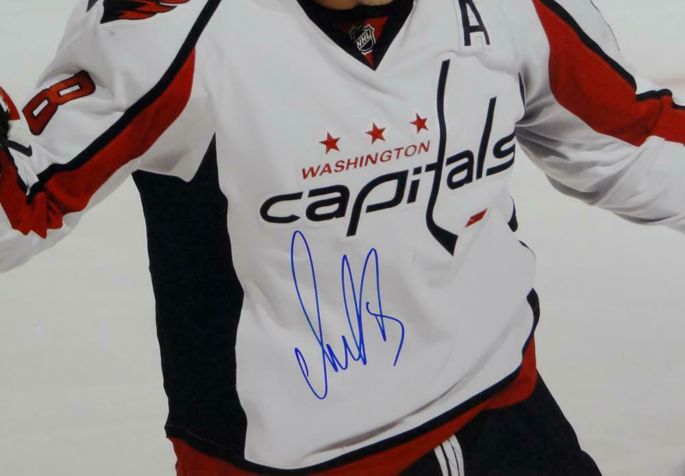 Alexander Ovechkin Washington Capitals Signed Capitals 16x20 Close Up PF Photo *Blue (JSA COA)