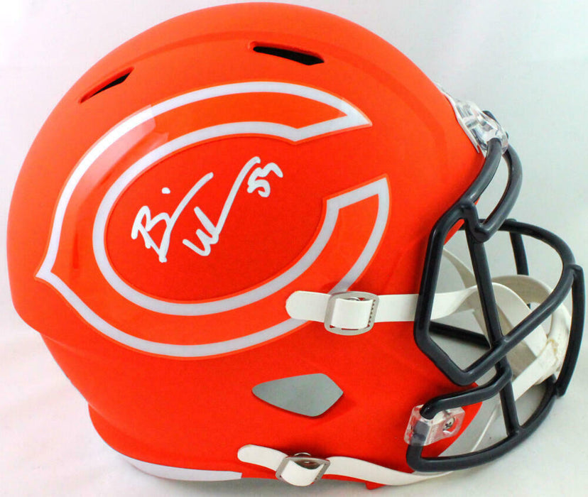 Brian Urlacher Chicago Bears Signed Amp Speed F/S Helmet (BAS COA)