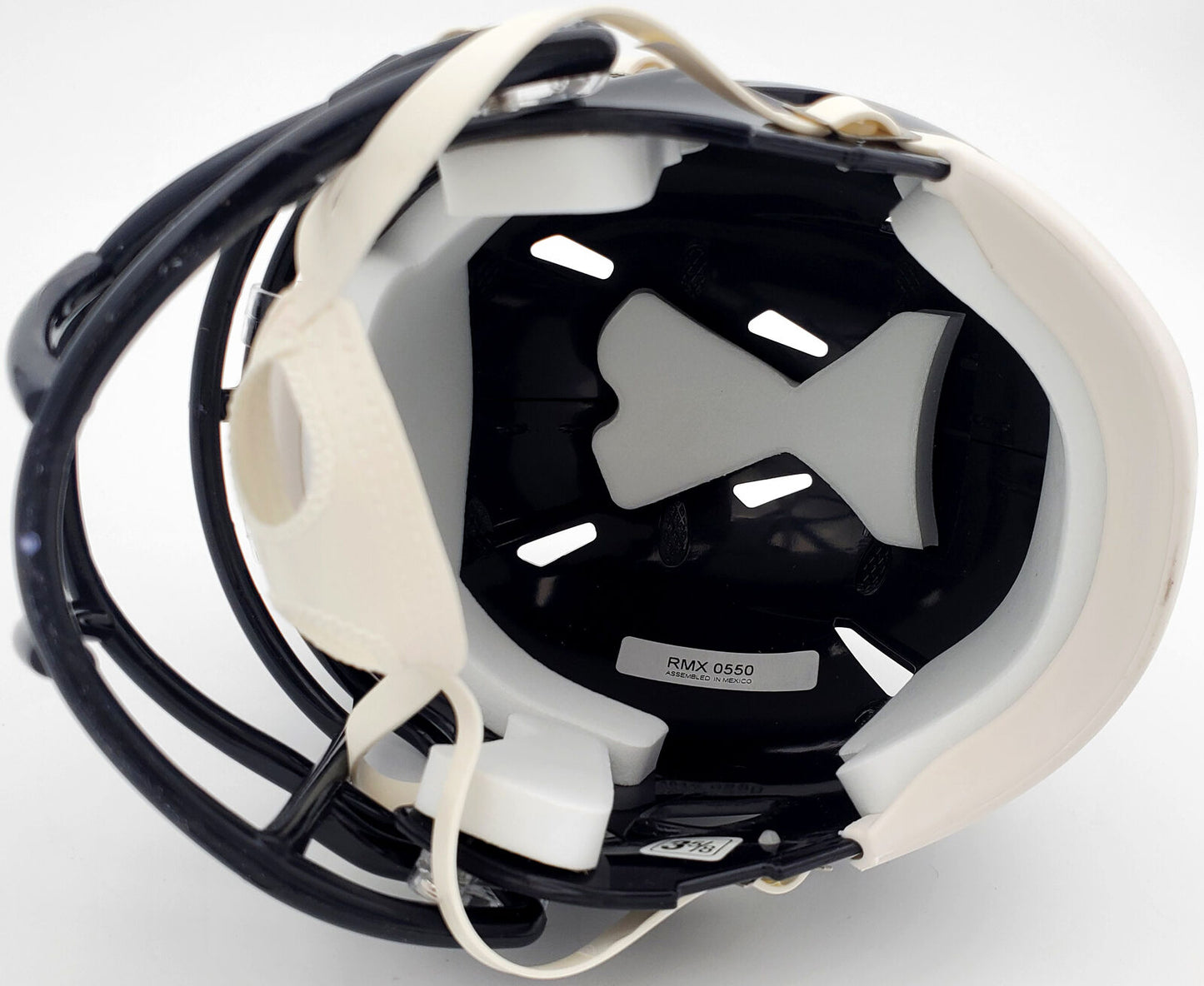 JUSTIN FIELDS CHICAGO BEARS SIGNED BLUE SPEED MINI HELMET (BAS COA)