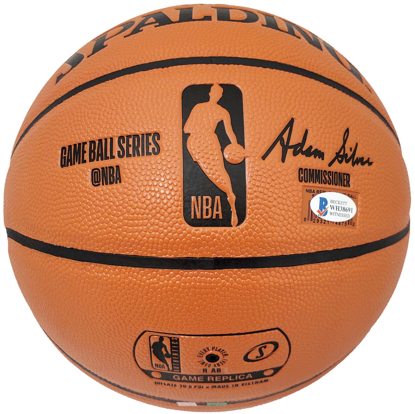 Giannis Antetokounmpo Milwaukee Bucks Signed Spalding I/O Bucks Basketball (BAS COA)