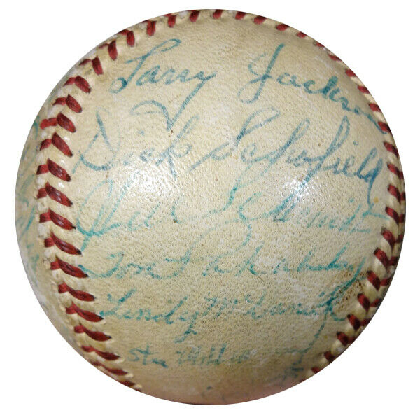 1956 Cardinals St. Louis Cardinals Signed Baseball with 33 Signatures AA08273 (PSA COA), , 