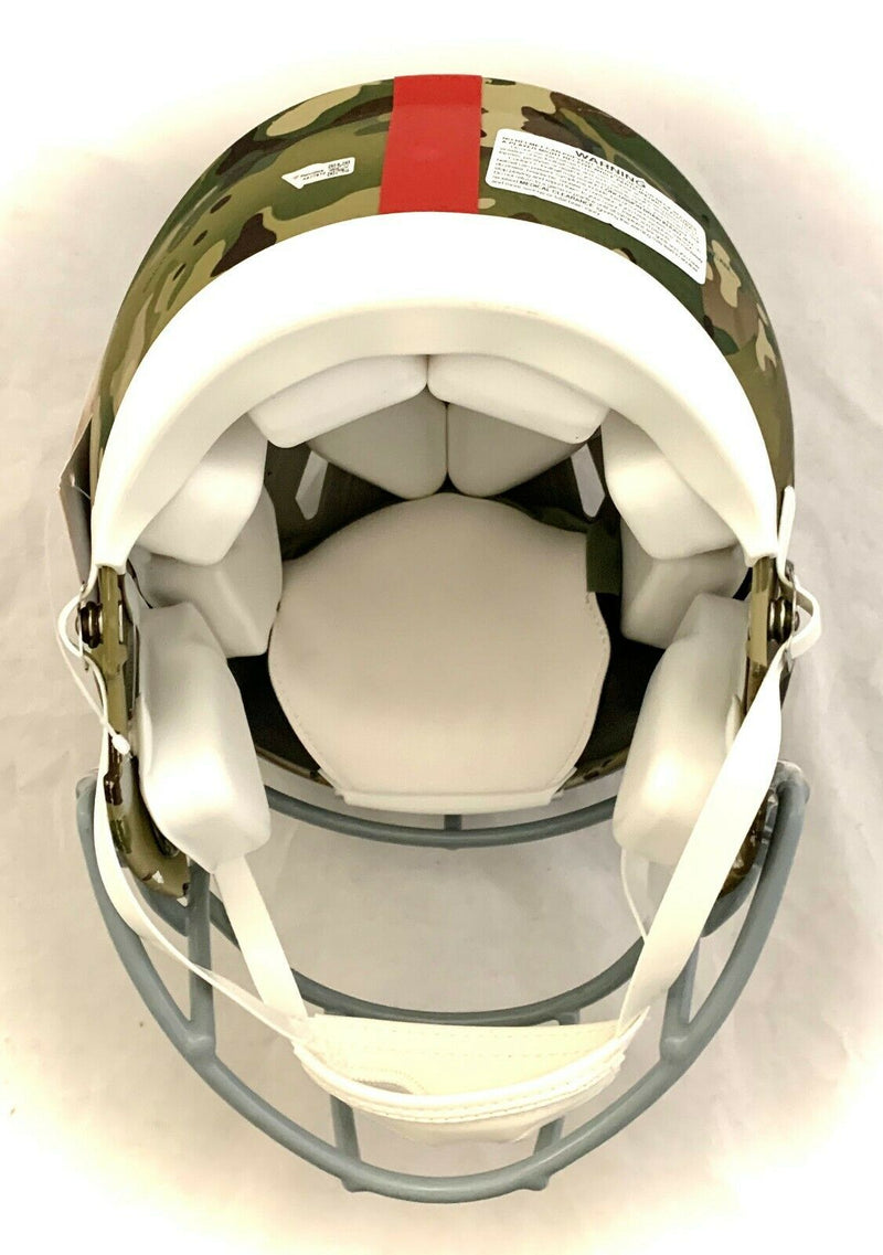 Phil Simms New York Giants Signed New York Giants Camouflage Full-sized Speed Authentic Helmet (FAN COA)