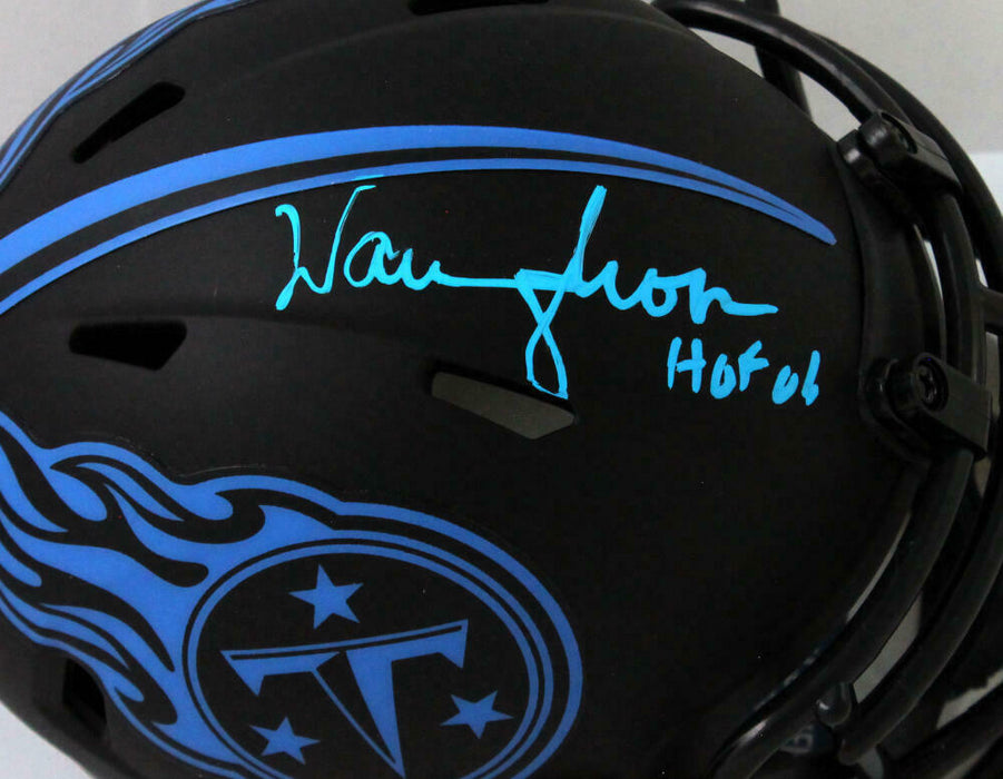 Warren Moon Tennessee Titans Signed Eclipse Mini Helmet w/HOF (BAS COA)