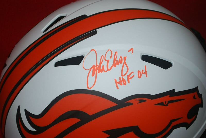 JOHN ELWAY DENVER BRONCOS signed Lunar Eclipse FULL SIZE Helmet BAS COA