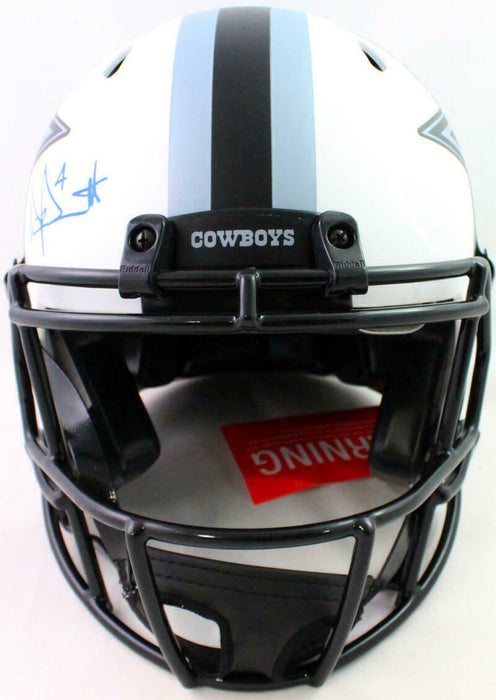 Dak Prescott Signed Cowboys Authentic Lunar Speed FS Helmet-BAS COA