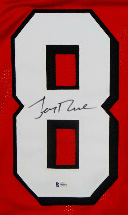Jerry Rice San Francisco 49ers Signed Red with Black Pro Style Jersey (BAS COA)