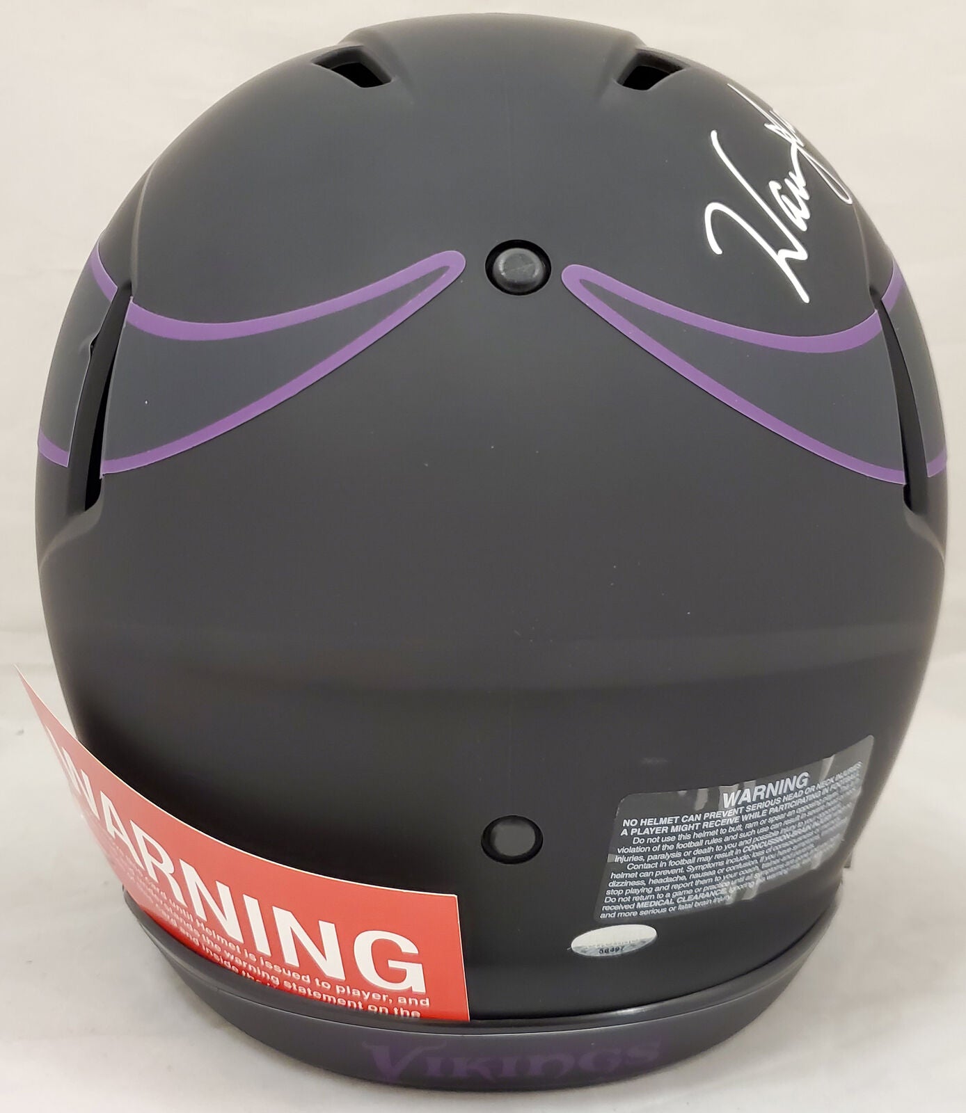 Warren Moon Minnesota Vikings Autographed Viking Eclipse full size Authentic Helmet 187024 (BAS COA)